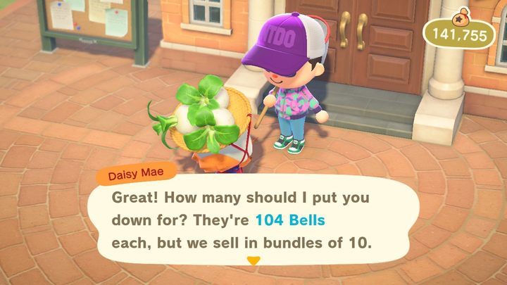 Wenn Sie eine Rübe nicht innerhalb einer Woche verkaufen, wird sie nächsten Sonntag schlechter - Animal Crossing: Rüben - wie man Glocken macht, indem man sie verkauft? - Spielmechanik - Animal Crossing New Horizons Guide