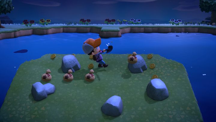 Eine Insel voller Felsen ist eine Goldmine. - Animal Crossing: Einfache Glocken - wie schnell Geld verdienen? - Spielmechanik - Animal Crossing New Horizons Guide