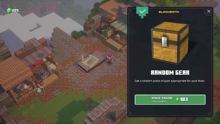 Im Camp können Sie Dinge von Trades kaufen - Minecraft Dungeons: Beste Starttipps - Starttipps - Minecraft Dungeons Guide