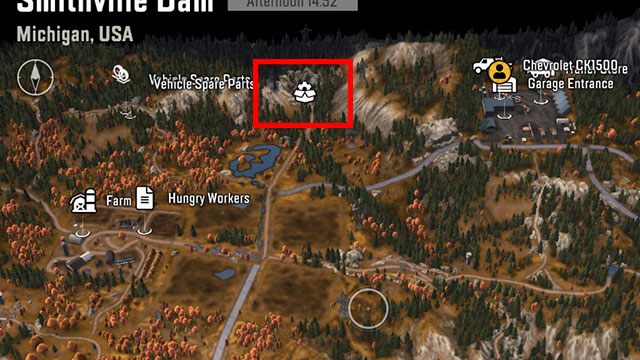 Kompatibel mit - SnowRunner: Smithville Dam Karte von versteckten Teilen, Fahrzeugen - Karten - SnowRunner Guide