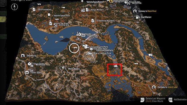 12 - SnowRunner: Smithville Dam Karte von versteckten Teilen, Fahrzeugen - Karten - SnowRunner Guide