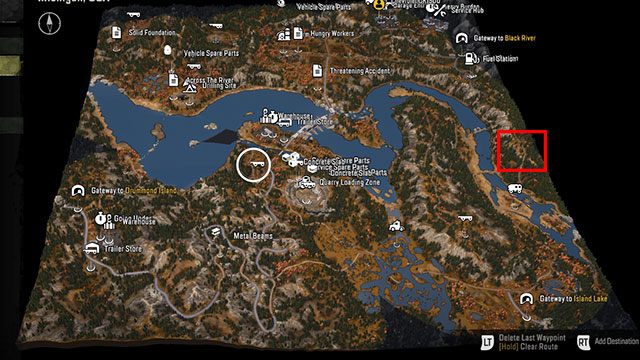 14 - SnowRunner: Smithville Dam Karte von versteckten Teilen, Fahrzeugen - Karten - SnowRunner Guide