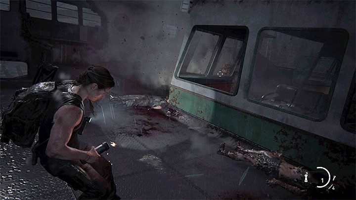 Abby kann von Anfang an Rohrbomben herstellen - von der Stadionbühne - The Last of Us 2: Waffen, Gadgets - Liste - Grundlagen - The Last of Us 2 Guide