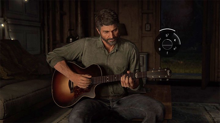 Die Gitarre als interaktives Instrument erscheint im Prolog und dann wird Joel sie für eine kurze Zeit spielen - The Last of Us 2: Gitarre spielen - wann ist sie verfügbar? - Kampagne und Erkundung - Der letzte von uns 2 Leitfaden
