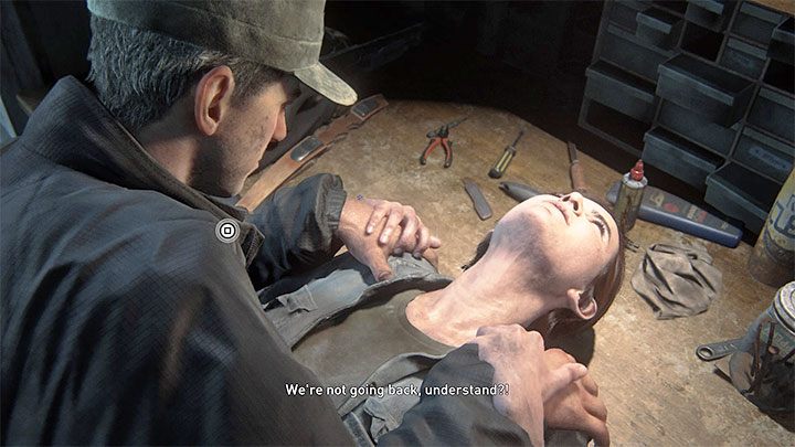Verwenden Sie die Treppe, um in den ersten Stock zu gelangen - The Last of Us 2: Trainingshandbücher, passive Fähigkeiten - Charakterentwicklung und Ausrüstungs-Upgrades - The Last of Us 2 Guide