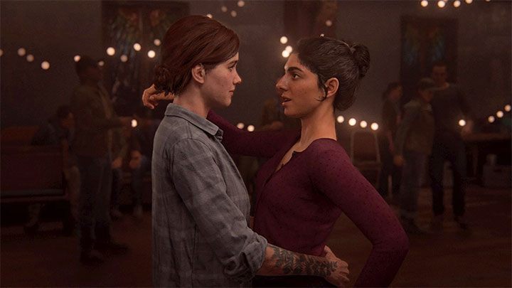 Dina freundet sich zunächst nur mit Ellie an, obwohl Dina und Ellie zu Beginn des Spiels bereits ein Paar sind (Dina ist bisexuell) - The Last of Us 2: Dina - Wichtige Charaktere - The Last of Us 2 Guide