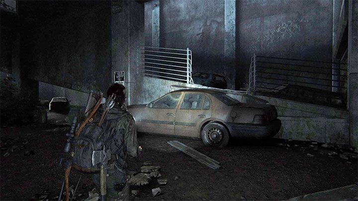 Ihre Aufgabe ist es, zu den Leichen auf der oberen Ebene der Garage zu gelangen - The Last of Us 2: Straße zum Aquarium - Sammlerstücke, Artefakte, Münzen - Seattle, Tag 3 - Ellie - The Last of Us 2 Guide