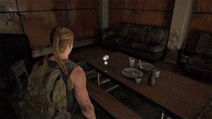 Die Münze liegt auf dem Tisch im Esszimmer - The Last of Us 2: The Forward Base - Sammlerstücke, Artefakte, Münzen - Seattle Tag 1 - Abby - The Last of Us 2 Guide