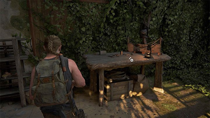 Erkunden Sie die Umgebung, um die Werkbank zu finden - The Last of Us 2: Feindliches Gebiet - Sammlerstücke, Artefakte, Münzen - Seattle Tag 1 - Abby - The Last of Us 2 Guide