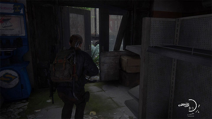 Gehen Sie durch dieses Gebäude und benutzen Sie die Ausgangstür auf der gegenüberliegenden Seite - The Last of Us 2: The Escape - Sammlerstücke, Artefakte, Münzen - Seattle Tag 3 - Abby - The Last of Us 2 Guide
