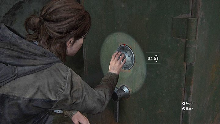 Der Safes-Code lautet 04-51 - The Last of Us 2: Sichere Kombinationen - Seattle, Tag 1 Ellie - Safes - The Last of Us 2 Guide