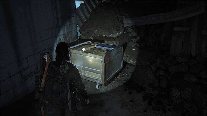 Suchen Sie nun nach dem Wagen mit den im Bild gezeigten Rädern - The Last of Us 2: Sichere Kombinationen - Seattle, Tag 3 Ellie - Safes - The Last of Us 2 Guide