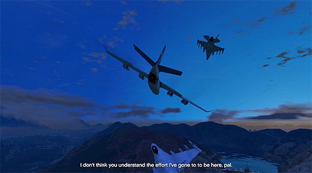 Leider können Sie die feindlichen Kampfflugzeuge nicht zerstören - GTA 5: Minor Turbulence - Walkthrough für Missionen - Hauptmissionen - GTA 5 Guide