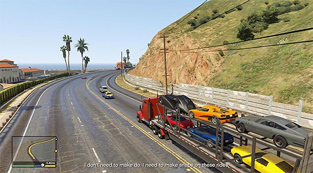 Verlassen Sie Los Santos und beginnen Sie eine lange Fahrt entlang der Autobahn - GTA 5: Pack Man - Mission Walkthrough - Hauptmissionen - GTA 5 Guide