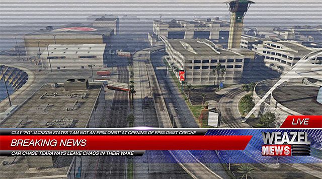 Der Blick vom Weazel News Chopper - GTA 5: Rechtliche Probleme - Walkthrough für Missionen - Hauptmissionen - GTA 5-Leitfaden