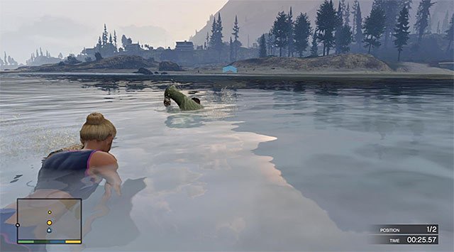 Zum Ufer schwimmen - Dämonen trainieren - Franklin - Missionen von Fremden und Freaks - GTA 5-Leitfaden