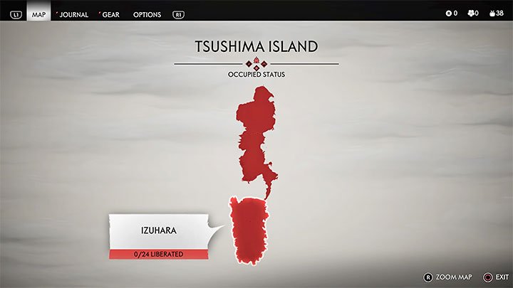 Tsushima im Spiel besteht aus drei Hauptregionen - Ghost of Tsushima: Tsushima Island - ist die Welt groß? - Welterkundung - Ghost of Tsushima Guide, Komplettlösung
