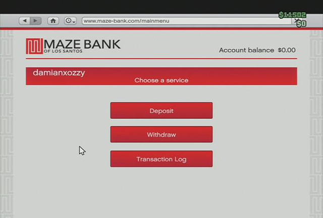 Die Website der Bank, auf der Sie Ihr Geld aufbewahren - Schutz Ihres Geldes vor anderen Spielern - Grundlagen - GTA 5-Leitfaden