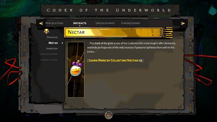 Nektar ist eine von mehreren Währungen, die Sie in dieser unterirdischen Welt finden können - Hades: Charons Obol, Nektar und Dunkelheit - Grundlagen - Hades Guide