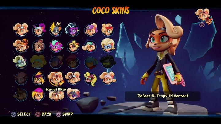 So entsperren Sie: Besiegen Sie N - Crash 4: Coco Skins - Liste, wie entsperren Sie? - Heroes Skins - Crash 4 Guide, Komplettlösung
