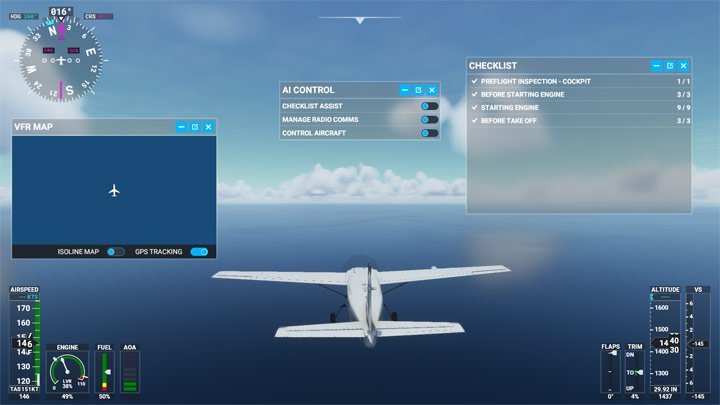 Das Ausmaß der Erleichterung ist überraschend. - Microsoft Flight Simulator 2020-Handbuch