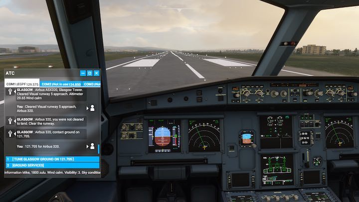 Wenn Sie das Spiel sofort mit einem Bildschirm beginnen, der mit verschiedenen Panels gefüllt ist, wird die Atmosphäre und das Eintauchen leicht beeinträchtigt. - Microsoft Flight Simulator: Realismus und Unterstützung - Grundlagen - Microsoft Flight Simulator 2020-Handbuch