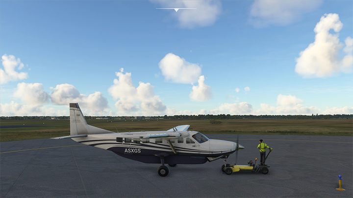 Die Option Kraftstoffversorgung ruft den Tanker auf - Bodendienste - Grundlagen - Microsoft Flight Simulator 2020-Handbuch