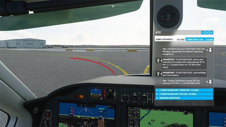 Wir befinden uns auf der rechten N7-Taxispur, aber die nächste gemäß den Anweisungen ist N - Microsoft Flight Simulator: Taxi zur Landebahn - Advanced Flying - Microsoft Flight Simulator 2020 Guide