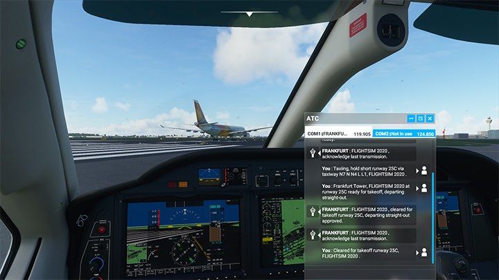 Richten Sie das Flugzeug gemäß der Landebahnachse aus - Microsoft Flight Simulator: Taxi zur Landebahn - Advanced Flying - Microsoft Flight Simulator 2020-Handbuch
