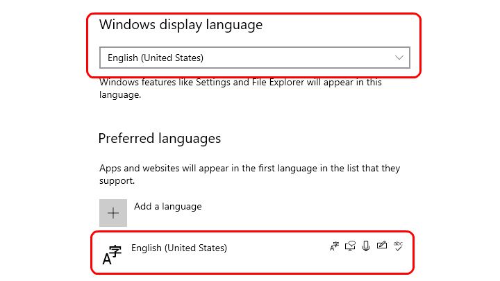 Stellen Sie sicher, dass Englisch (USA) auf der Registerkarte Windows-Anzeigesprache ausgewählt ist - Phasmophobia: Mikrofon funktioniert nicht?  wie repariert man?  - Anhang - Leitfaden für Phasmophobie