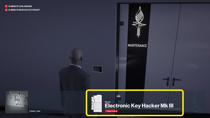 Ein elektronischer Schlüssel wird wie ein Dietrich verwendet - Hitman 3: Lock - wie öffnet man ihn?  - FAQ - Hitman 3 Guide