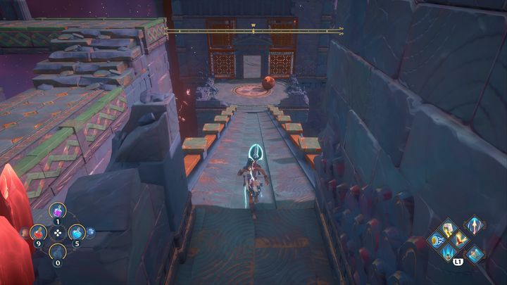 Then direct the ball inside and place it in the designated location - Immortals Fenyx Rising: The Spiders Web - walkthrough - Main missions - Immortals Fenyx Rising Guide