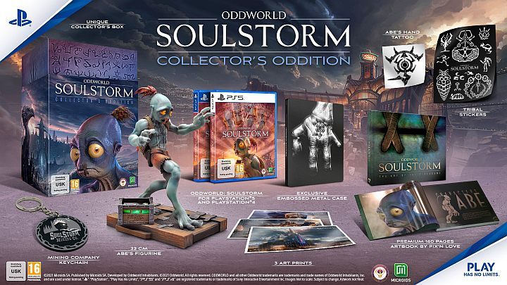 Die Oddworld Soulstorm Collector's Edition ist für PS4 und PS5 verfügbar - Oddworld Soulstorm: Spielversionen - Anhang - Oddworld Soulstorm-Spielanleitung
