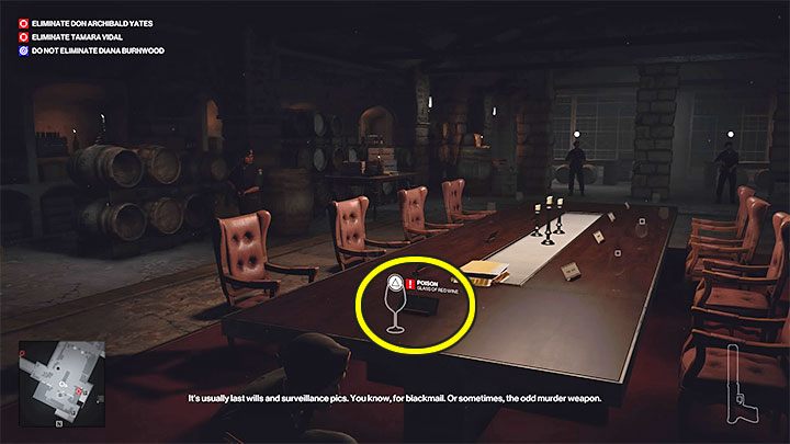 You have to sneak to the villa basement with the poison (point 43 on the map) - Hitman 3: Closing Statement, Mendoza - walkthrough, how to unlock? - The Farewell - Mendoza - Hitman 3 Guide