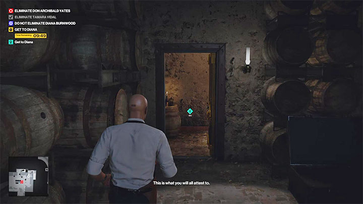 You have to sneak into the office on the first floor of the villa (point 50 on the map) - Hitman 3: Closing Statement, Mendoza - walkthrough, how to unlock? - The Farewell - Mendoza - Hitman 3 Guide