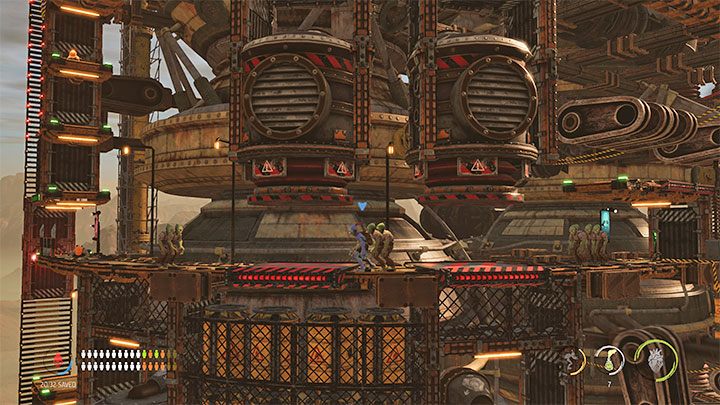 Neue Maschinen, die unsere Charaktere vernichten können, warten auf uns - Oddworld Soulstorm: Erreichen der Spitze des Treibstoffturms, Phat Station - Komplettlösung - 6: Phat Station - Oddworld Soulstorm Guide