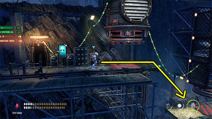 Wir können diesen Ort jetzt verlassen - Oddworld Soulstorm: Abstieg zu Level 2, The Mines - Leitfaden, exemplarische Beschreibung - 11: The Mines - Oddworld Soulstorm Guide