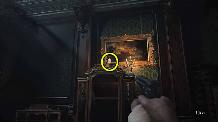 The third bell is more difficult to spot because of its small size - Resident Evil Village: 5 Bells Puzzle - Dimitrescus Portrait - Puzzle solutions - Resident Evil Village Guide