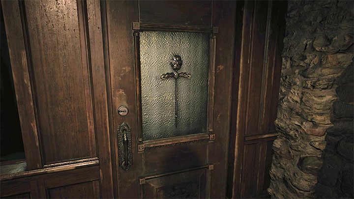 Gehen Sie jetzt zur Tür des angrenzenden Raums (der mit vielen Fenstern getrennt ist) - Resident Evil Village: Haus Beneviento, Puppenfrau - Puzzle-Lösungen - Resident Evil Village Guide