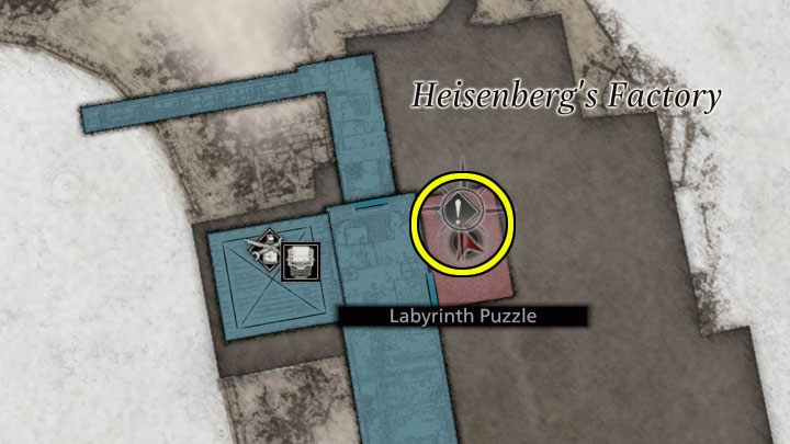 Am Ende des Spiels finden Sie das vierte Modell-Puzzle, während Sie Heisenbergs Fabrik erkunden - Resident Evil Village: Das Labyrinth-Puzzle - Puzzle-Lösungen - Resident Evil Village Guide