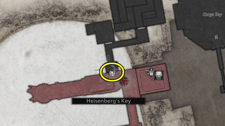 Die wichtigste Verwendung von Heisenbergs Schlüssel ist das Öffnen der Tür auf Ebene B1, in der Nähe des Aufzugs – Resident Evil Village: Heisenbergs Schlüsselrätsel – Resident Evil Village Guide