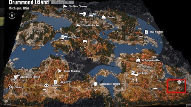 5 - SnowRunner: Drummond Island - Karte der versteckten Teile, Fahrzeuge - SnowRunner: Michigan, USA - versteckte Teile und Fahrzeuge - SnowRunner Guide