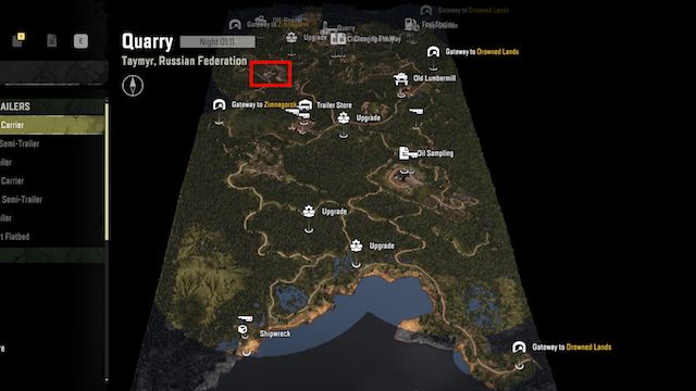 9 - SnowRunner: Quarry - Karte der versteckten Teile, Fahrzeuge - SnowRunner: Taymyr - Russische Föderation - SnowRunner Guide