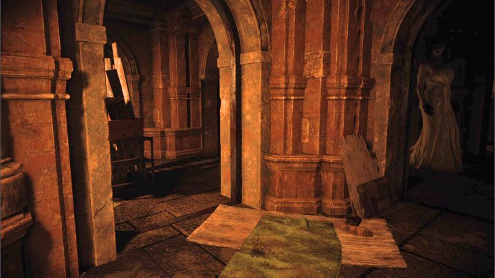 Don't try to attack Lady Dimitrescu, because you will fail regardless - Resident Evil Village: Castles Courtyard - walkthrough - Dimitrescu Castle - Resident Evil Village Guide