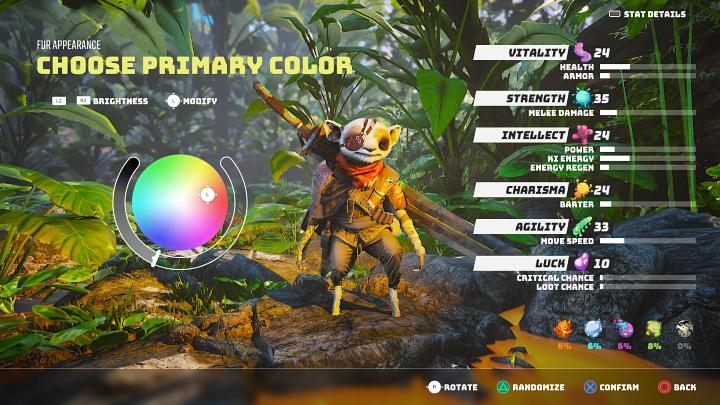 Der nächste Schritt zum Erstellen Ihres eigenen Helden in Biomutant ist viel einfacher und beinhaltet die Anpassung des Aussehens des Charakters - Biomutant: Charaktererstellung - Grundlagen - Biomutant Guide