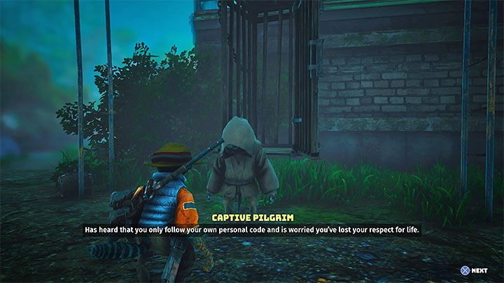 Sie können auch Punkte verdienen, indem Sie mit den Gefangenen interagieren, denen Sie begegnen - Biomutant: Bio Points, Psi Points - wie bekommt man sie?  - Charakter & Ausrüstung - Biomutant Guide