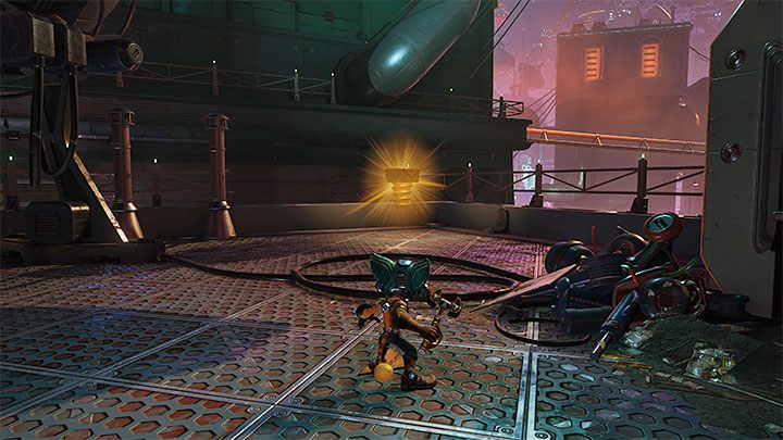 Erkunden Sie das Gebiet, das zuvor unzugänglich war - Ratchet & Clank Rift Apart: Nefarious City - Sammlerstücke, Liste aller, Karte - Geheimnisse und Sammlerstücke - Ratchet & Clank Rift Apart Guide