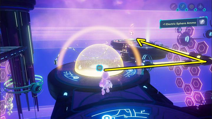 You must place the electric sphere in the slot right next to it - Ratchet & Clank Rift Apart: Clank, Return to Savali - puzzle guide, list - Clank and Kit Riddles - Ratchet & Clank Rift Apart Guide