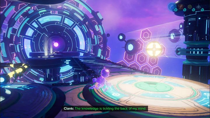Go straight ahead, jump over the chasm and take the Electric Sphere - Ratchet & Clank Rift Apart: Clank, Return to Savali - puzzle guide, list - Clank and Kit Riddles - Ratchet & Clank Rift Apart Guide