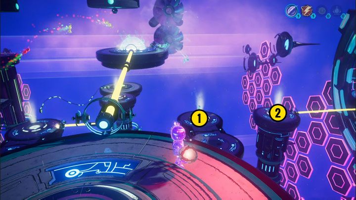 You will have to make two more throws from the same shelf - Ratchet & Clank Rift Apart: Clank, Return to Savali - puzzle guide, list - Clank and Kit Riddles - Ratchet & Clank Rift Apart Guide